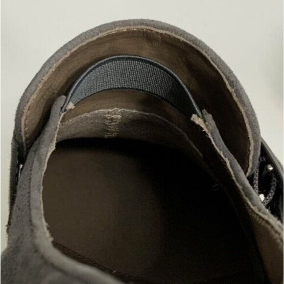 Earthies Suede Rhea Square-toe Block Heel Booties 10 - Picture 10 of 11